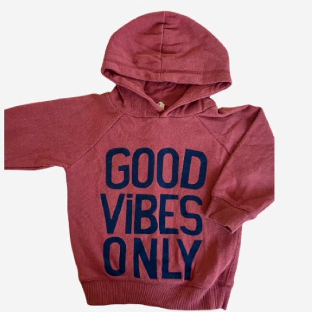 Cotton On Pink Hoodie with Blue Text